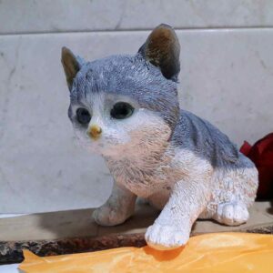 مجسمه مدل گربه خاکستری