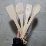 سرویس کفگیر و چنگال چوبی بامبو-ks1