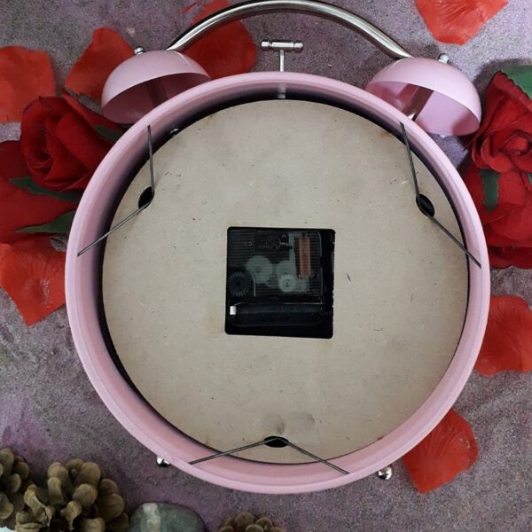 ساعت فلزی رومیزی سیتیزن طرح گل صورتی