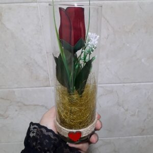 گل مصنوعی لاله مدل استوانه ای